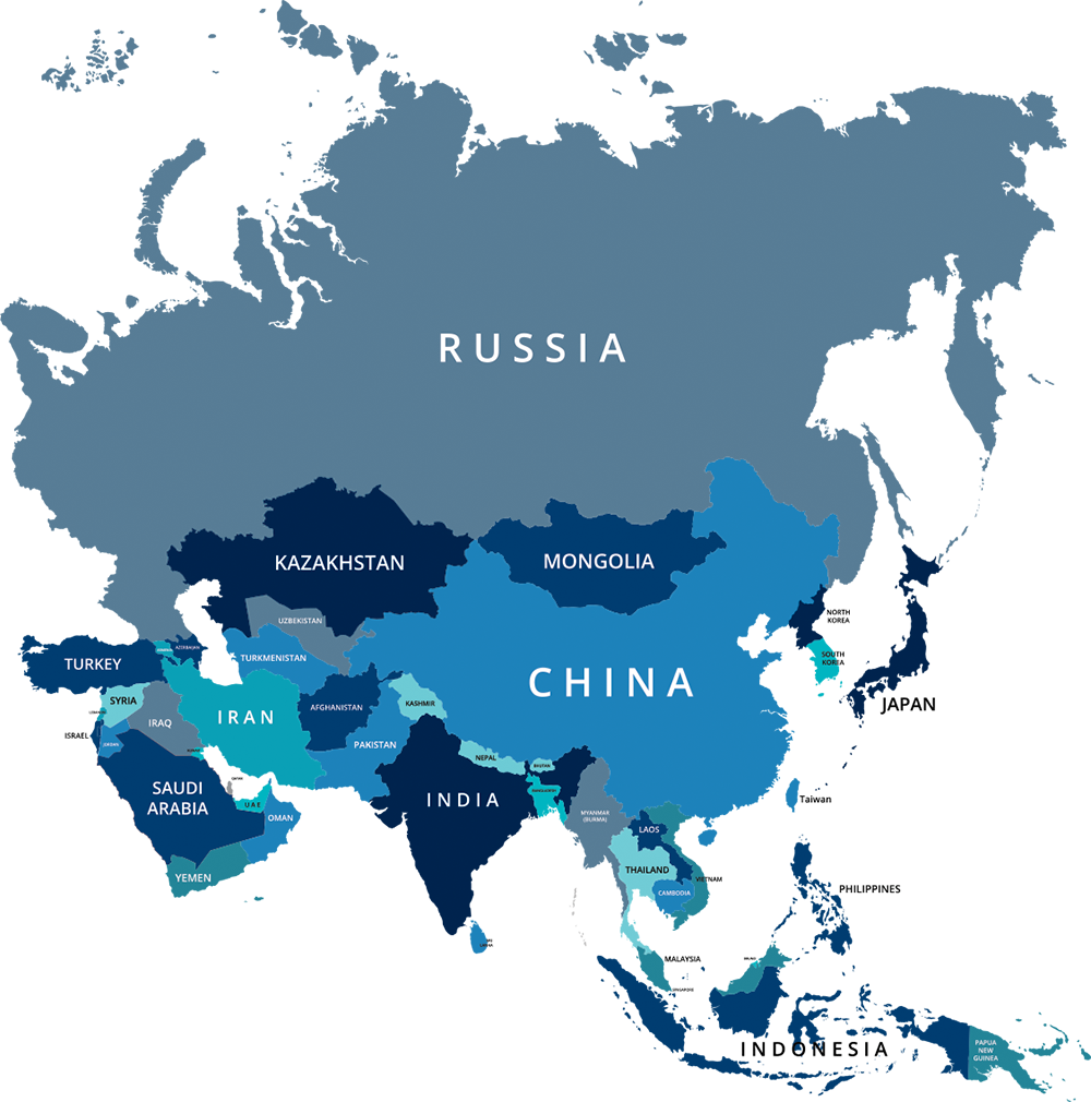 asia-vector-map-blues